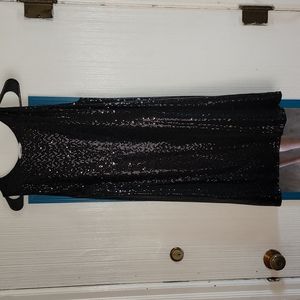 Black sequin dress